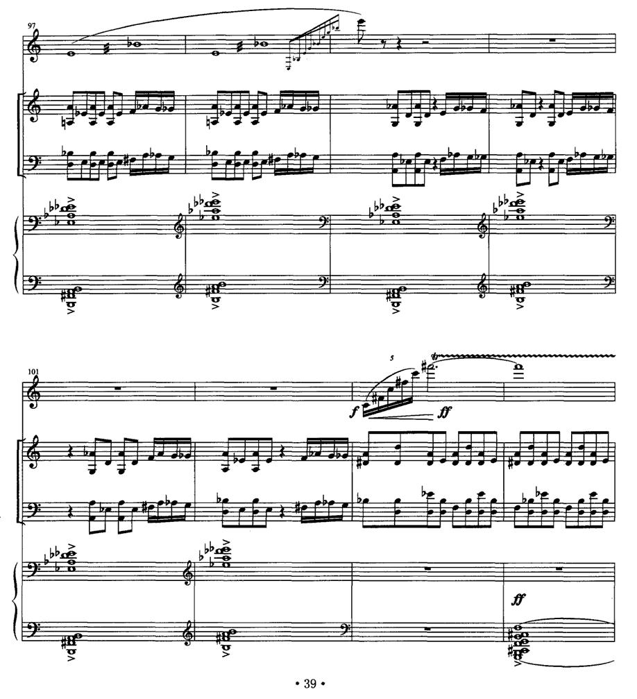 四重奏 op．41（为小提琴、大提琴、单簧管与钢琴而作）其它曲谱（图16）