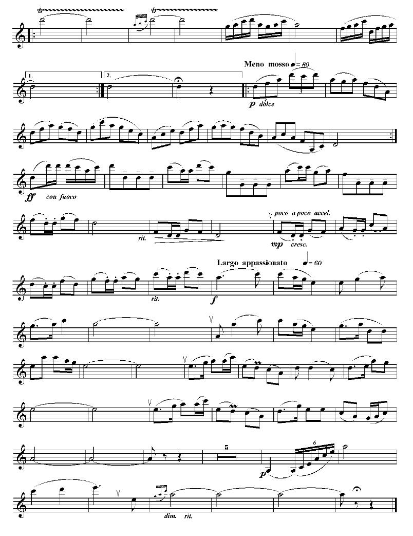 蒙古情歌（单簧管）其它曲谱（图2）