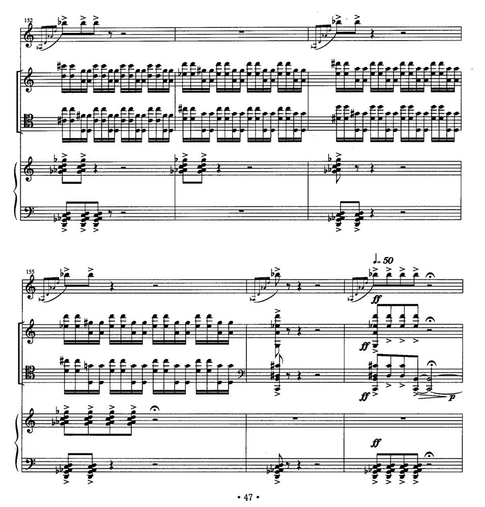 四重奏 op．41（为小提琴、大提琴、单簧管与钢琴而作）其它曲谱（图24）