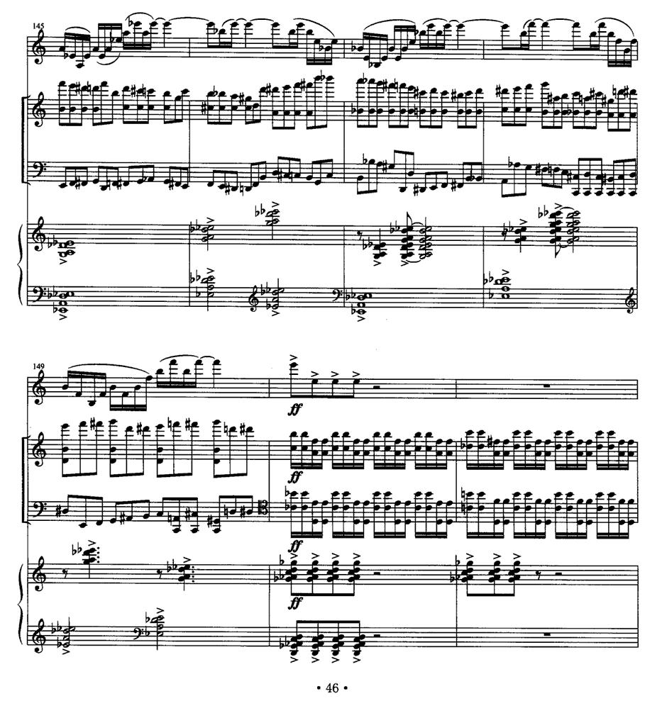 四重奏 op．41（为小提琴、大提琴、单簧管与钢琴而作）其它曲谱（图23）