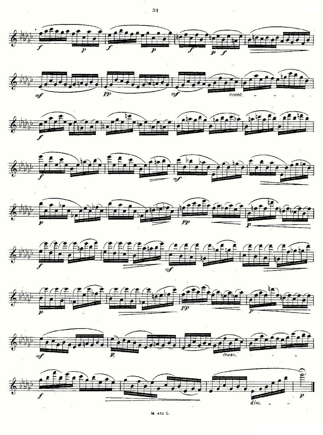 24首长笛练习曲 Op.15 之11—15其它曲谱（图9）