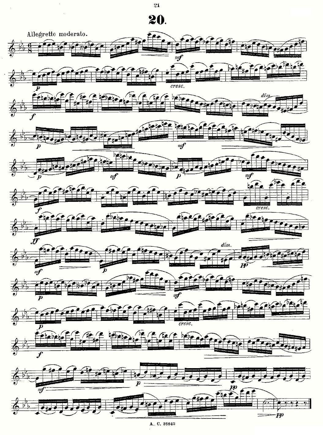 24首长笛练习曲 Op.21 之13—24其它曲谱（图9）