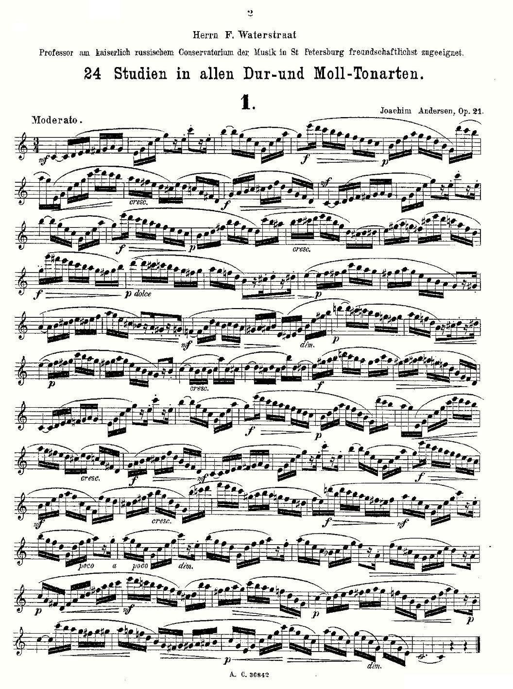 24首长笛练习曲 Op.21 之1—12其它曲谱（图2）
