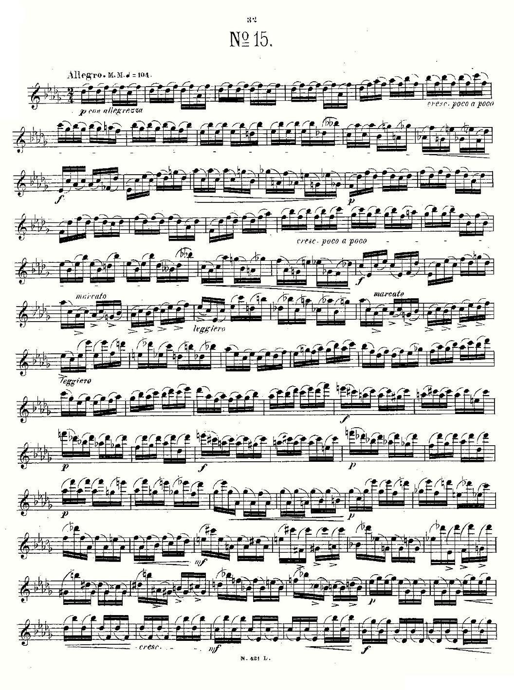 24首长笛练习曲 Op.15 之11—15其它曲谱（图10）