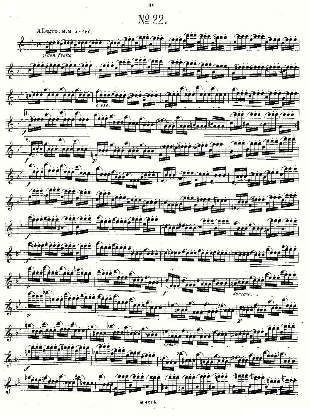 24首长笛练习曲 Op.15 之21—24其它曲谱（图4）