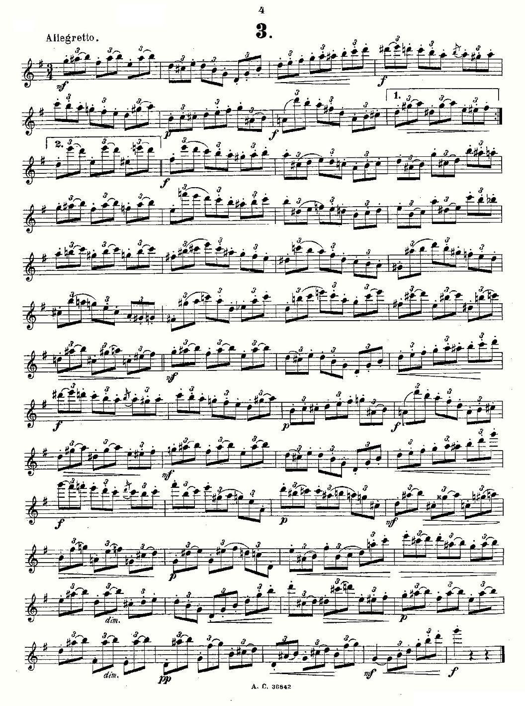 24首长笛练习曲 Op.21 之1—12其它曲谱（图4）
