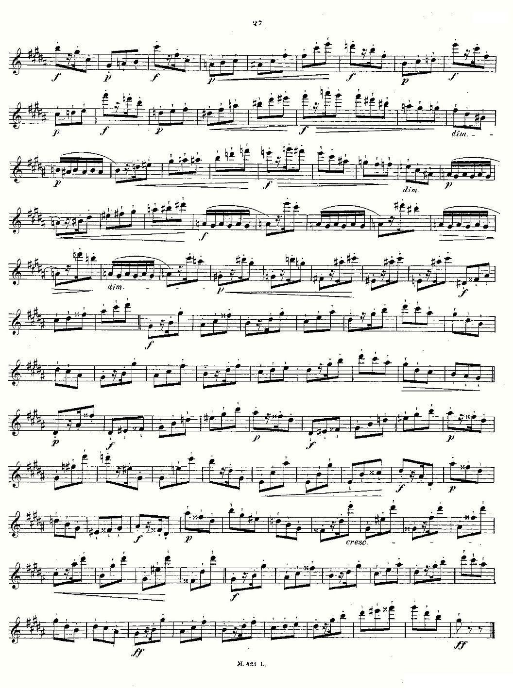 24首长笛练习曲 Op.15 之11—15其它曲谱（图5）