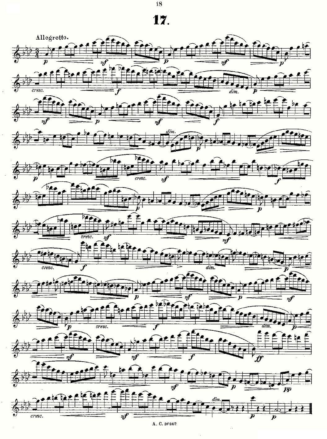 24首长笛练习曲 Op.21 之13—24其它曲谱（图6）