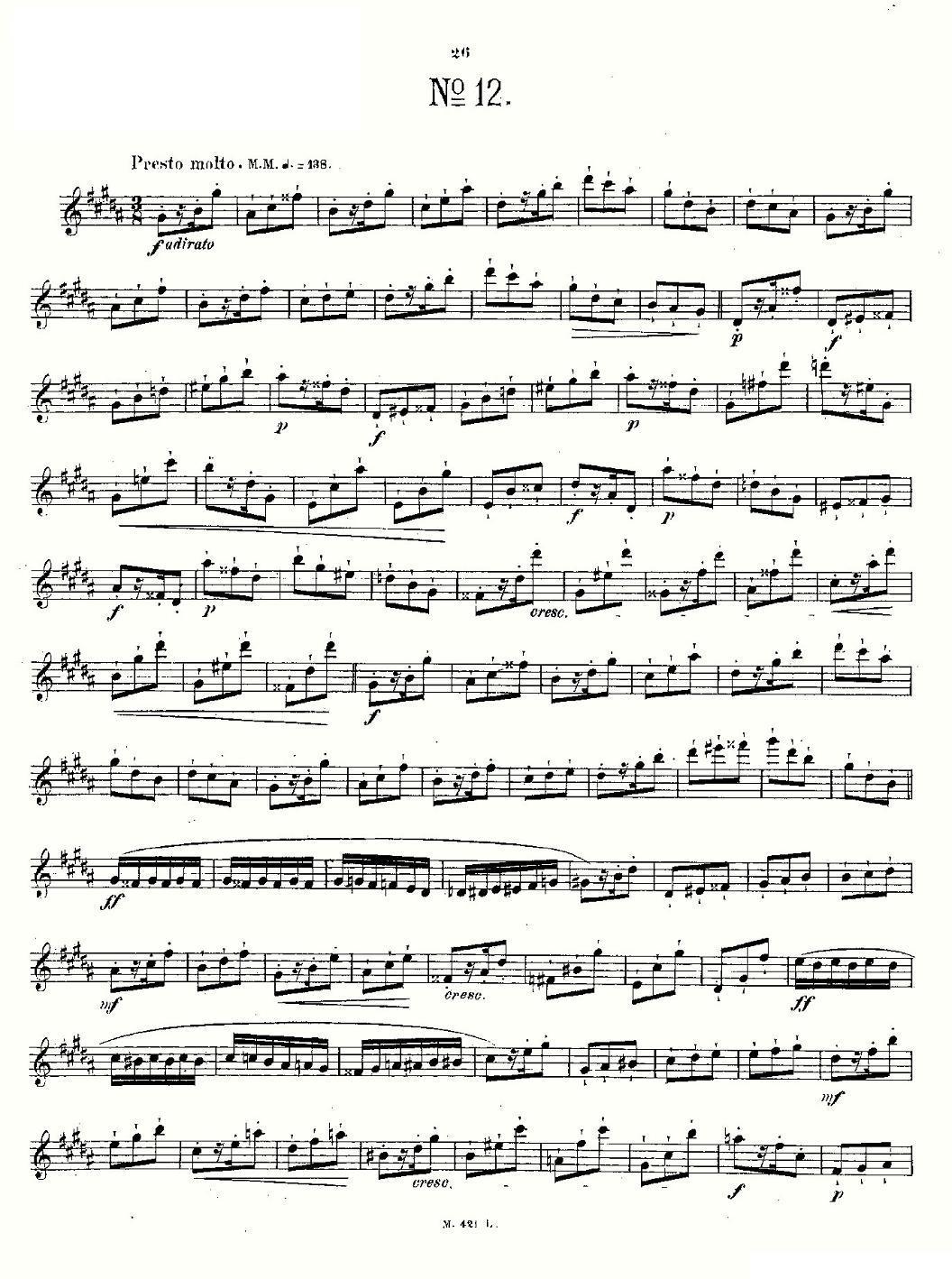 24首长笛练习曲 Op.15 之11—15其它曲谱（图4）