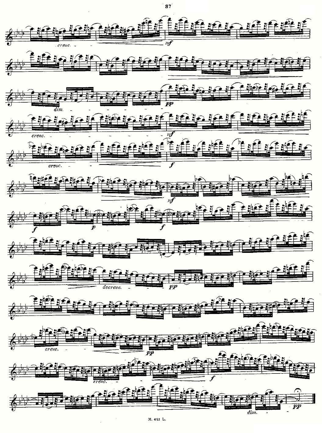 24首长笛练习曲 Op.15 之16—20其它曲谱（图5）