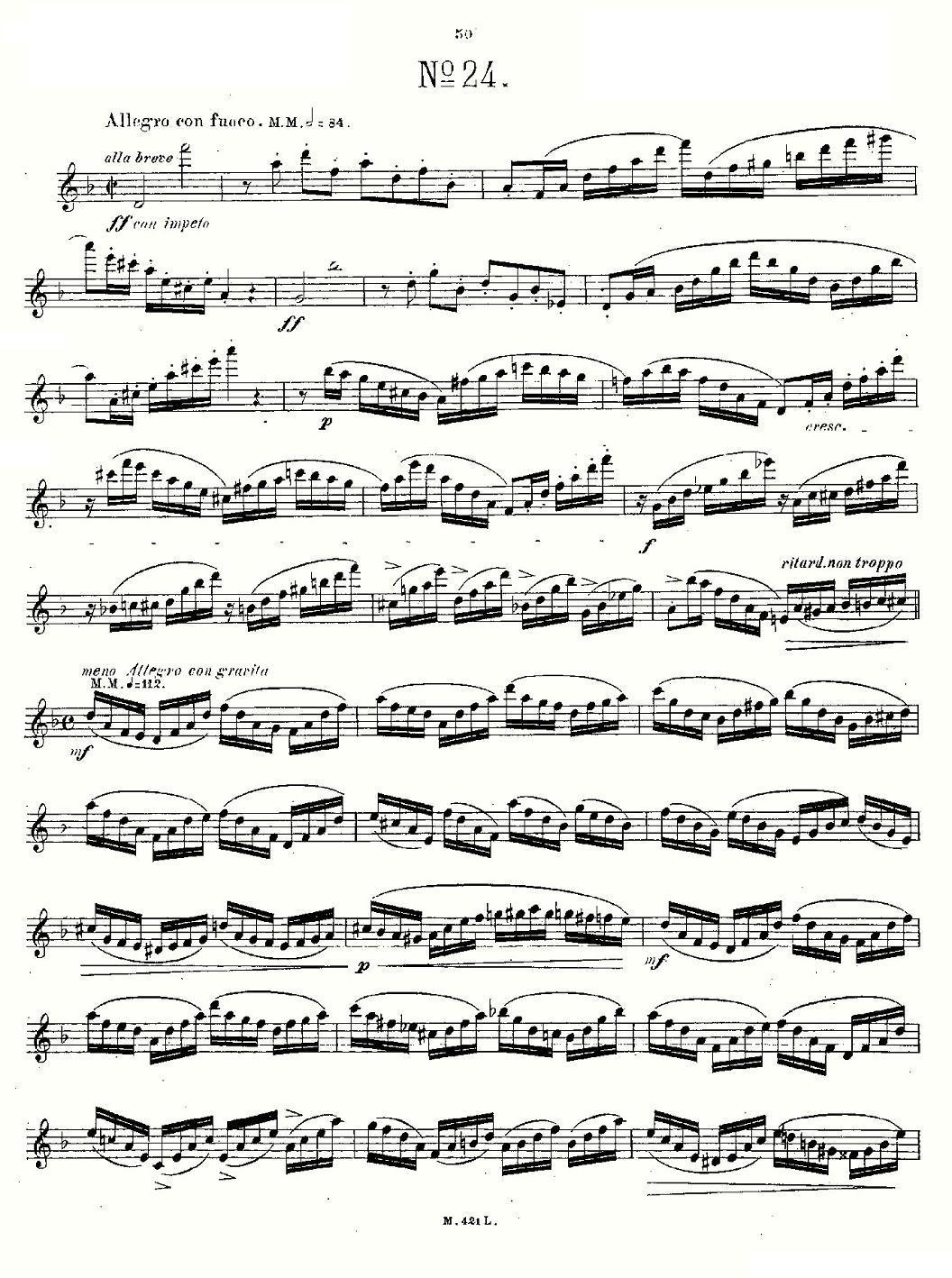 24首长笛练习曲 Op.15 之21—24其它曲谱（图8）