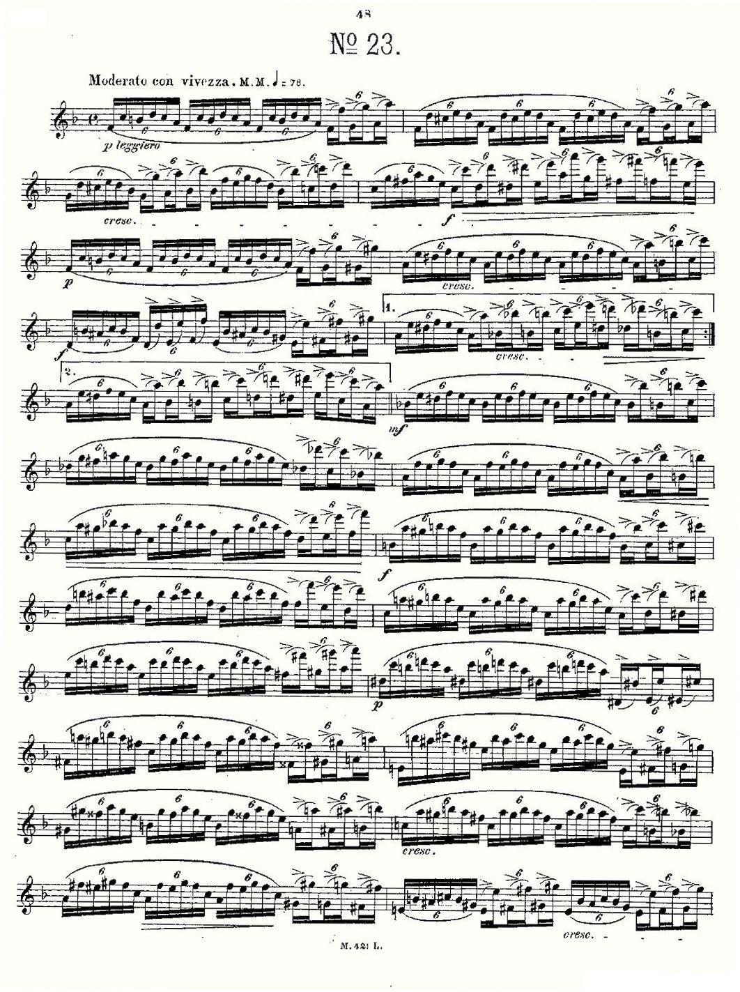 24首长笛练习曲 Op.15 之21—24其它曲谱（图6）