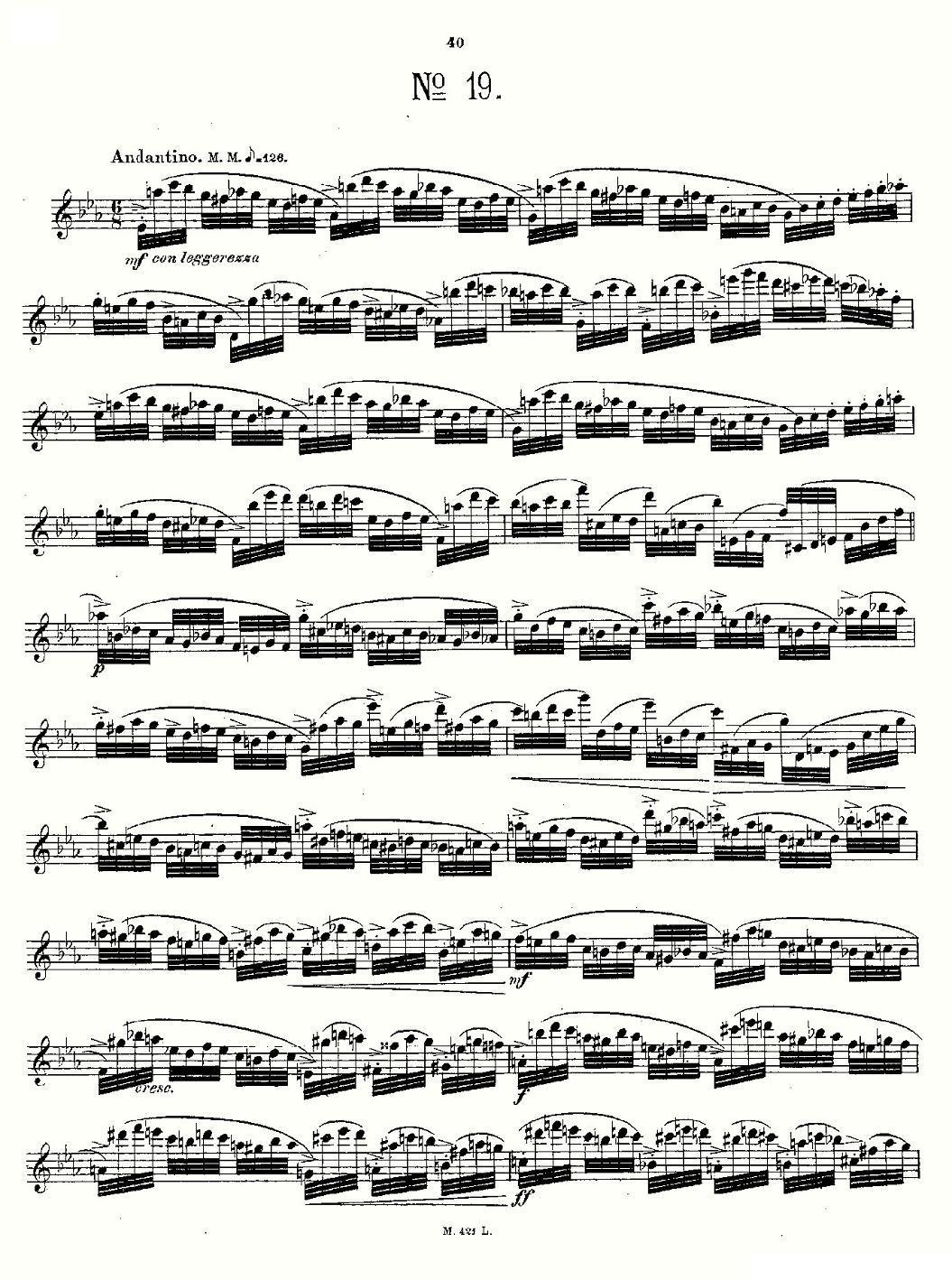 24首长笛练习曲 Op.15 之16—20其它曲谱（图8）