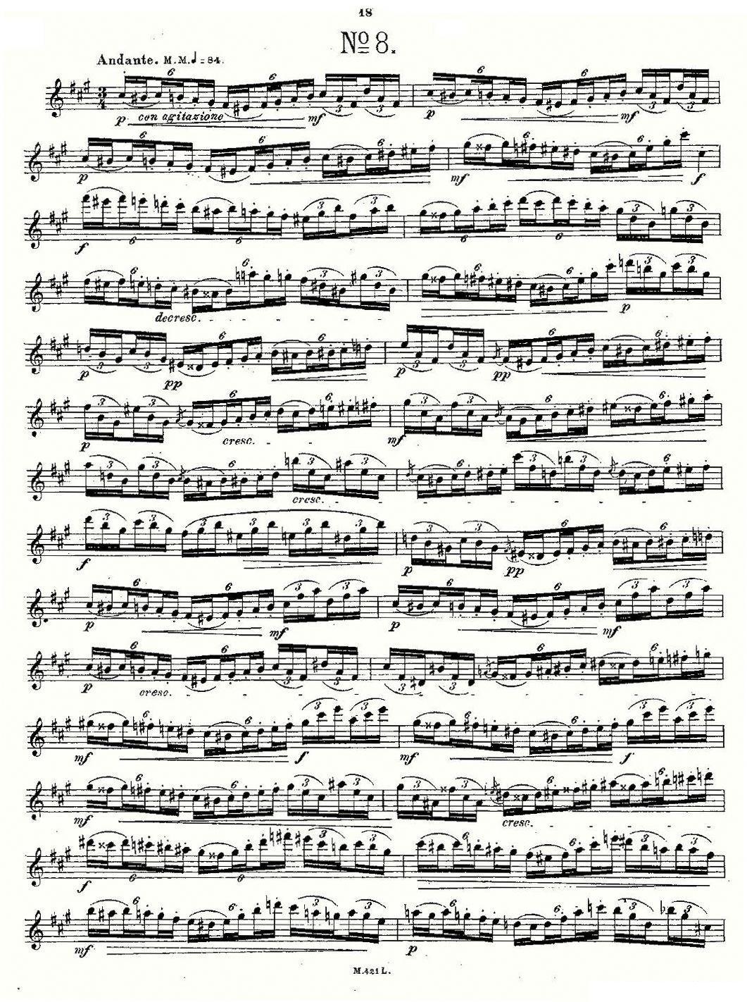 24首长笛练习曲 Op.15 之6—10其它曲谱（图6）