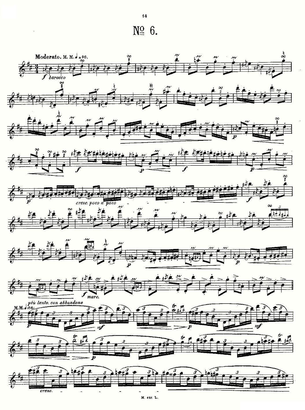 24首长笛练习曲 Op.15 之6—10其它曲谱（图2）
