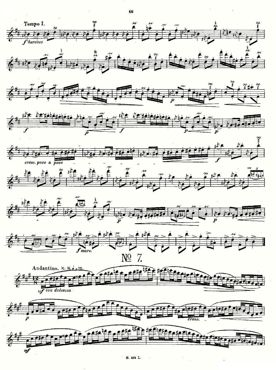 24首长笛练习曲 Op.15 之6—10其它曲谱（图4）
