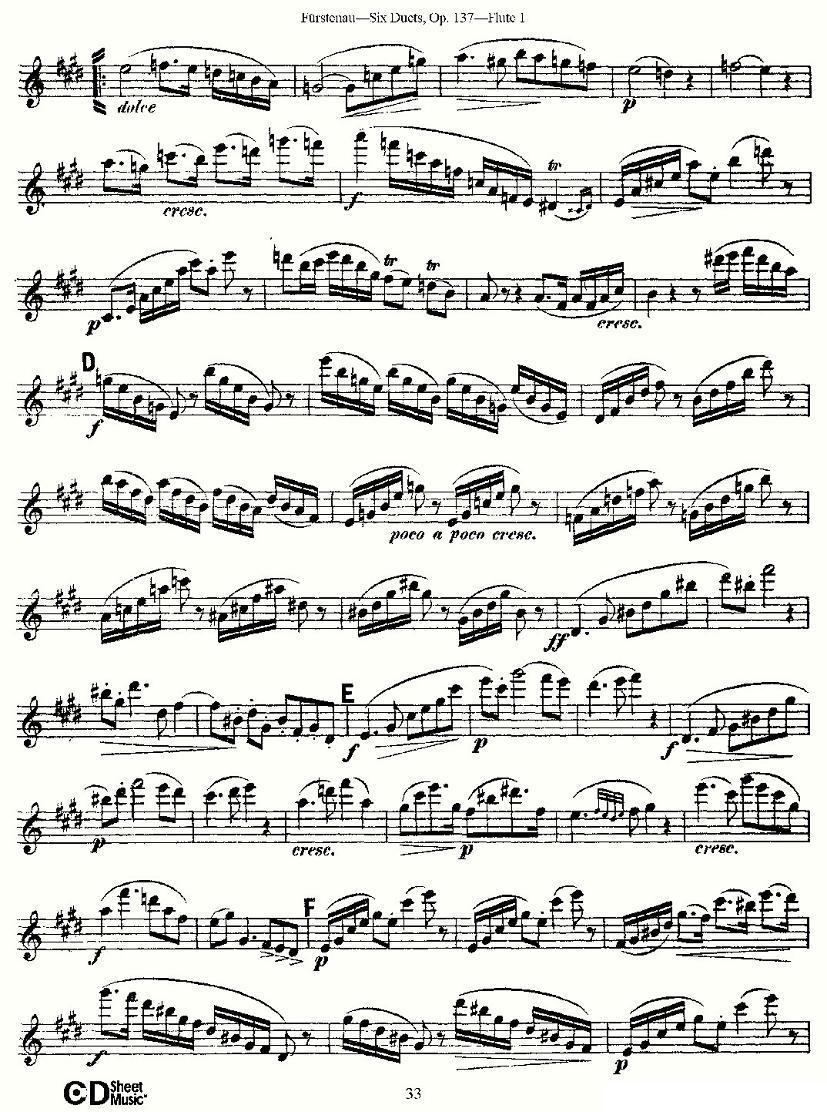 Six Duets, Op.137 之六（二重奏 六首作品 137号）其它曲谱（图3）