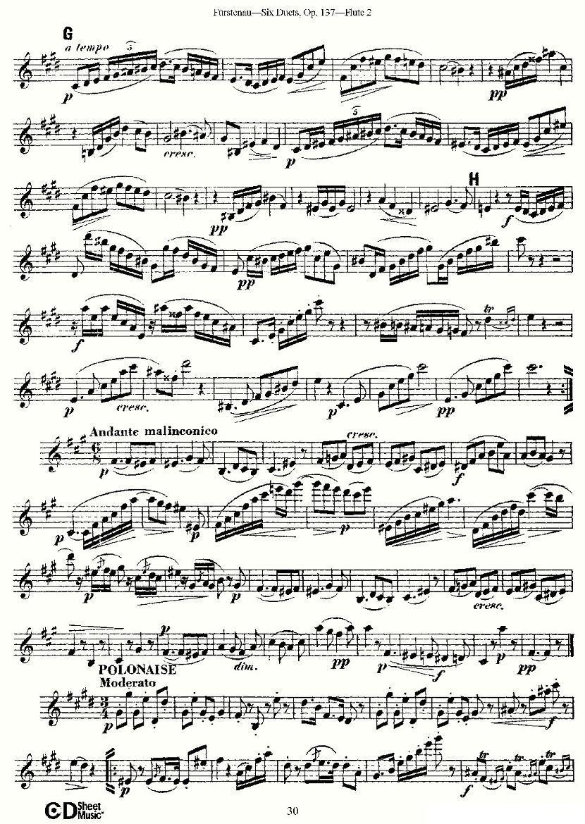 Six Duets, Op.137 之六（二重奏 六首作品 137号）其它曲谱（图9）