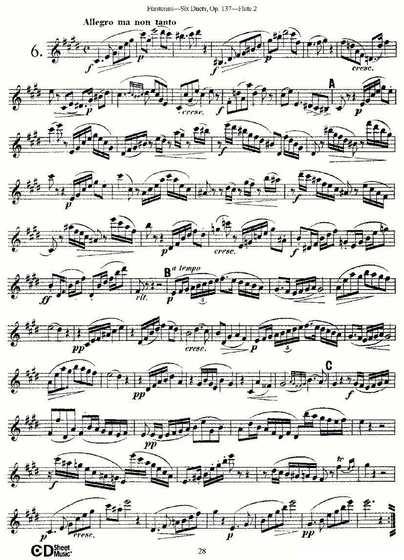 Six Duets, Op.137 之六（二重奏 六首作品 137号）其它曲谱（图7）