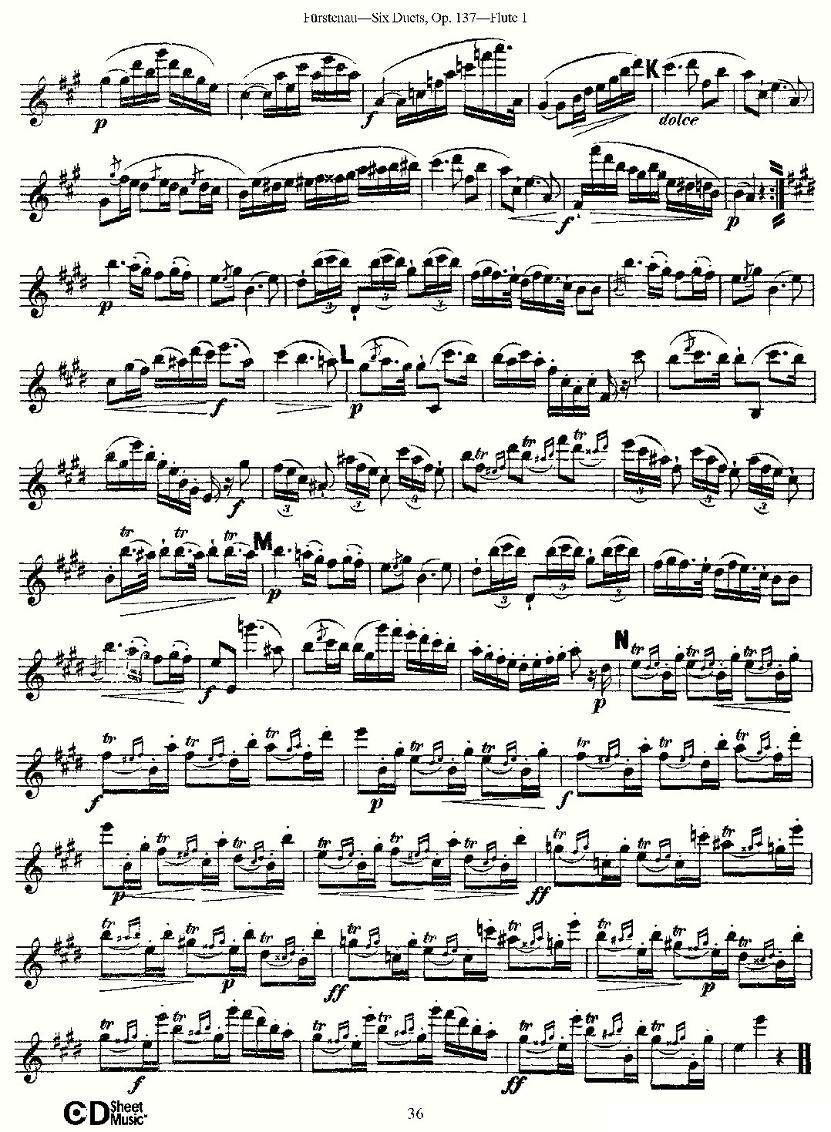Six Duets, Op.137 之六（二重奏 六首作品 137号）其它曲谱（图6）