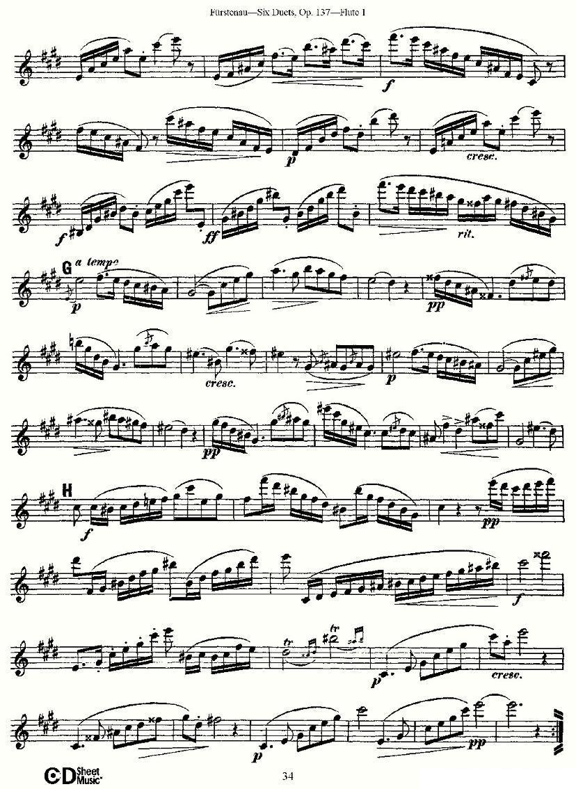 Six Duets, Op.137 之六（二重奏 六首作品 137号）其它曲谱（图4）