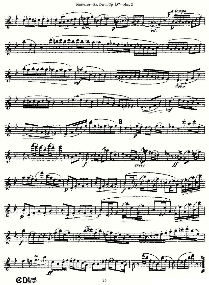 Six Duets, Op.137 之五（二重奏 六首作品 137号）其它曲谱（图10）