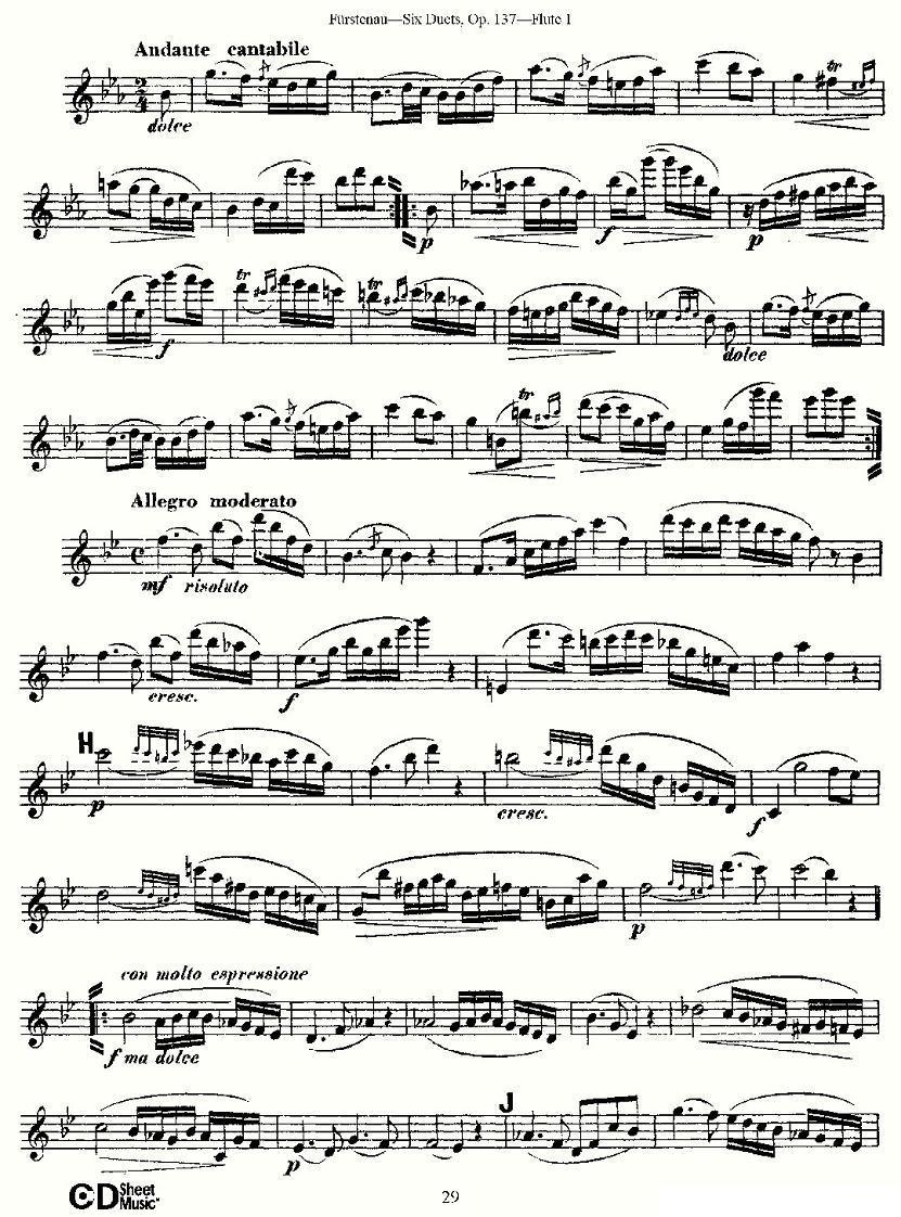 Six Duets, Op.137 之五（二重奏 六首作品 137号）其它曲谱（图5）