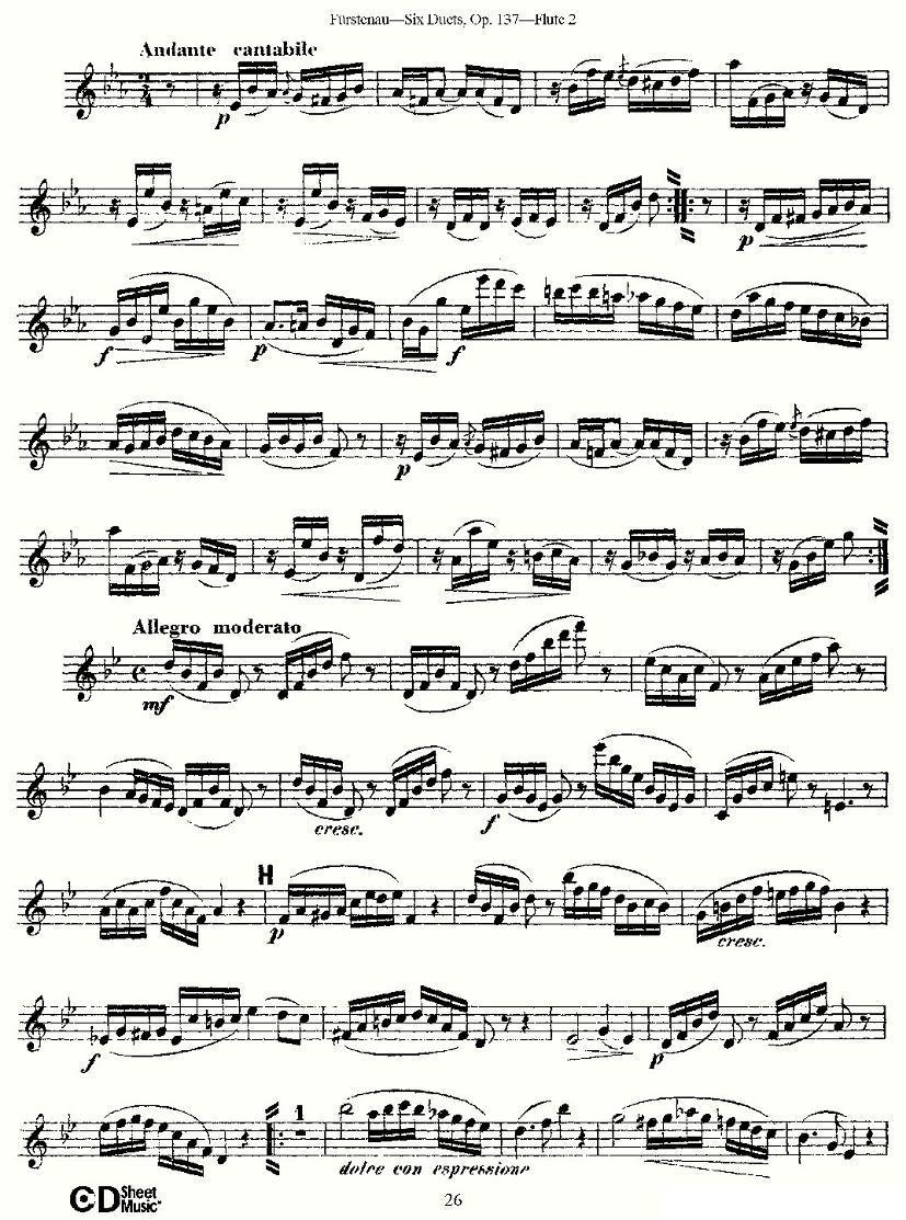 Six Duets, Op.137 之五（二重奏 六首作品 137号）其它曲谱（图11）