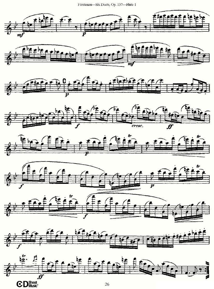 Six Duets, Op.137 之五（二重奏 六首作品 137号）其它曲谱（图2）