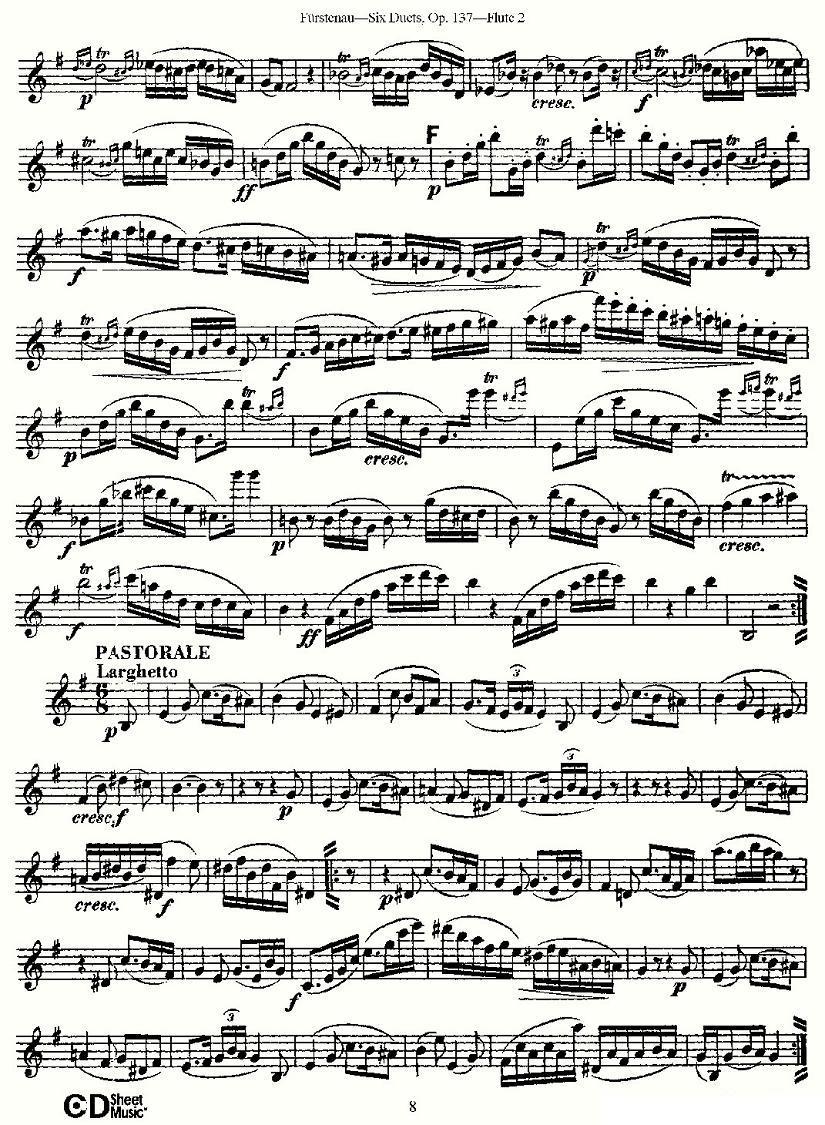 Six Duets, Op.137 之二（二重奏 六首作品 137号）其它曲谱（图9）