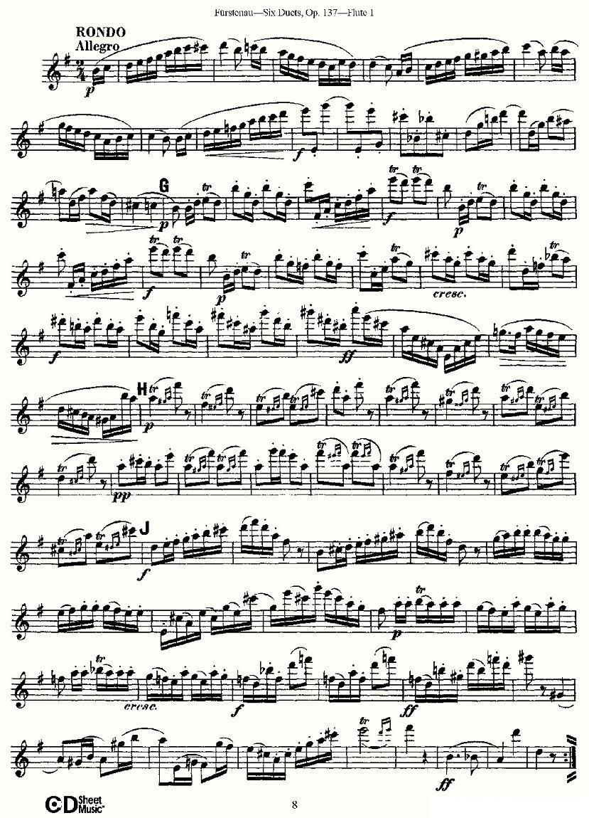 Six Duets, Op.137 之二（二重奏 六首作品 137号）其它曲谱（图4）