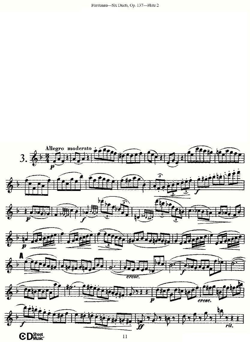 Six Duets, Op.137 之三（二重奏 六首作品 137号）其它曲谱（图9）