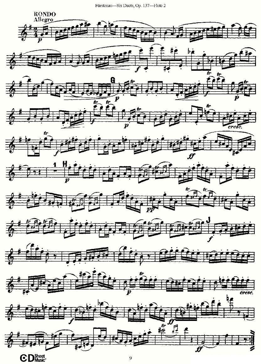 Six Duets, Op.137 之二（二重奏 六首作品 137号）其它曲谱（图10）