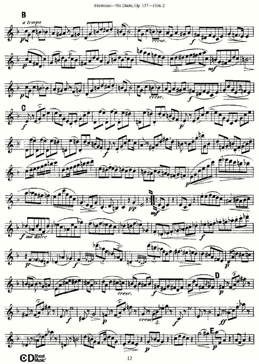 Six Duets, Op.137 之三（二重奏 六首作品 137号）其它曲谱（图10）