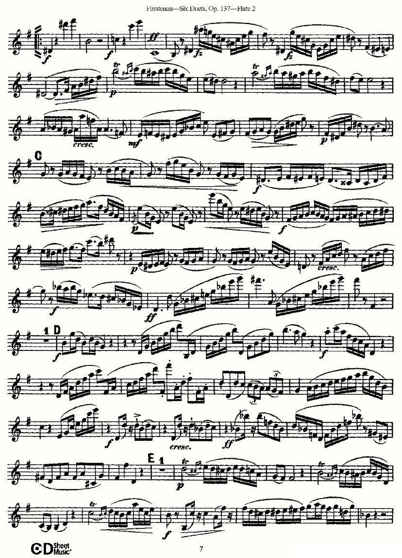 Six Duets, Op.137 之二（二重奏 六首作品 137号）其它曲谱（图8）