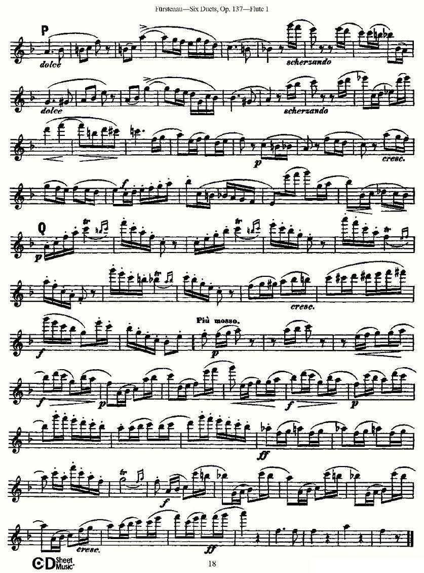 Six Duets, Op.137 之三（二重奏 六首作品 137号）其它曲谱（图8）