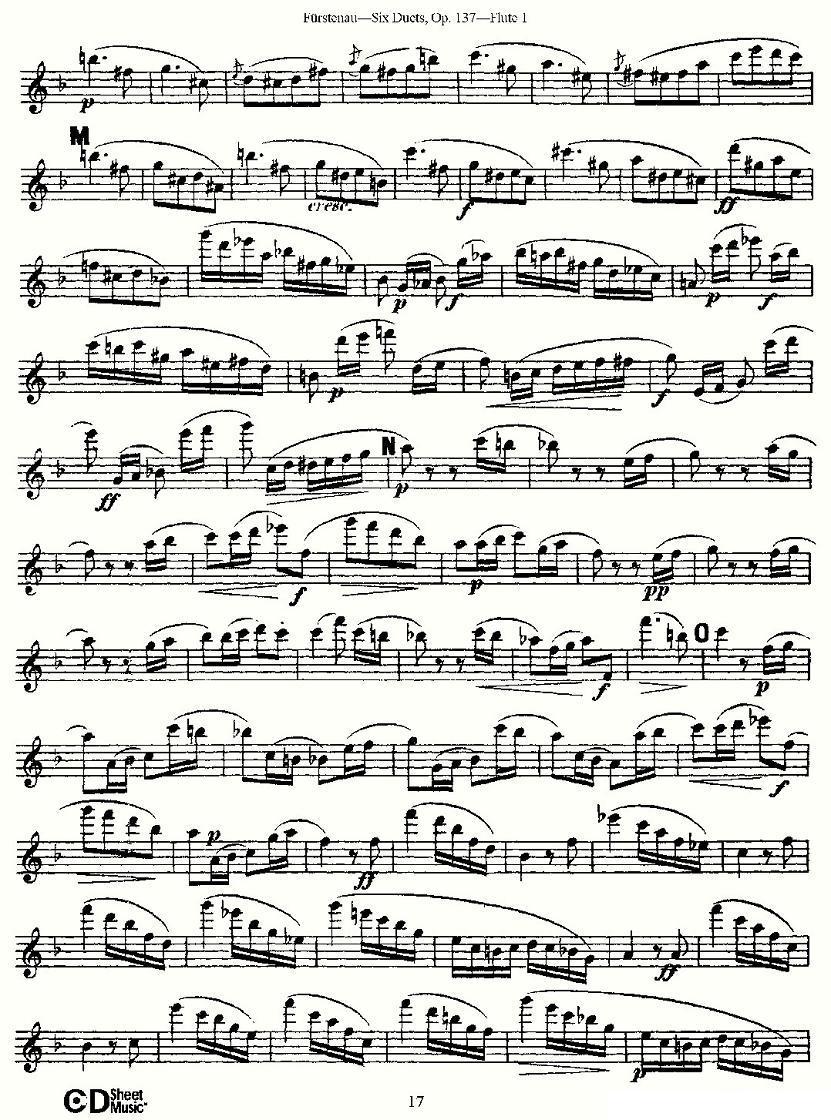 Six Duets, Op.137 之三（二重奏 六首作品 137号）其它曲谱（图7）