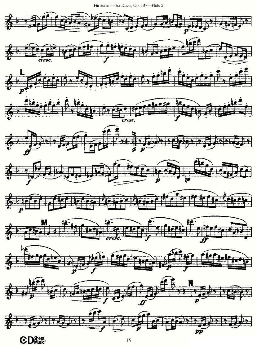 Six Duets, Op.137 之三（二重奏 六首作品 137号）其它曲谱（图13）