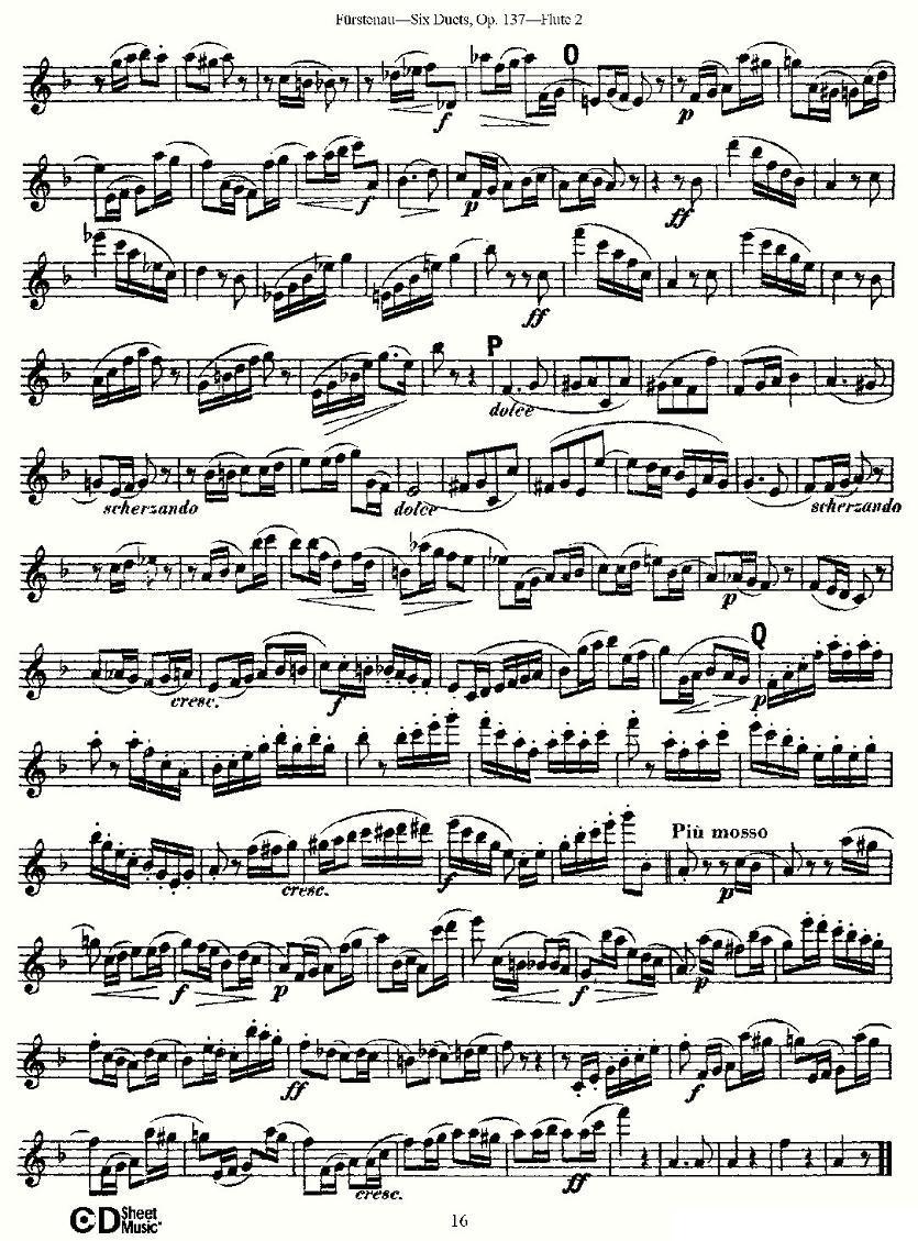 Six Duets, Op.137 之三（二重奏 六首作品 137号）其它曲谱（图14）
