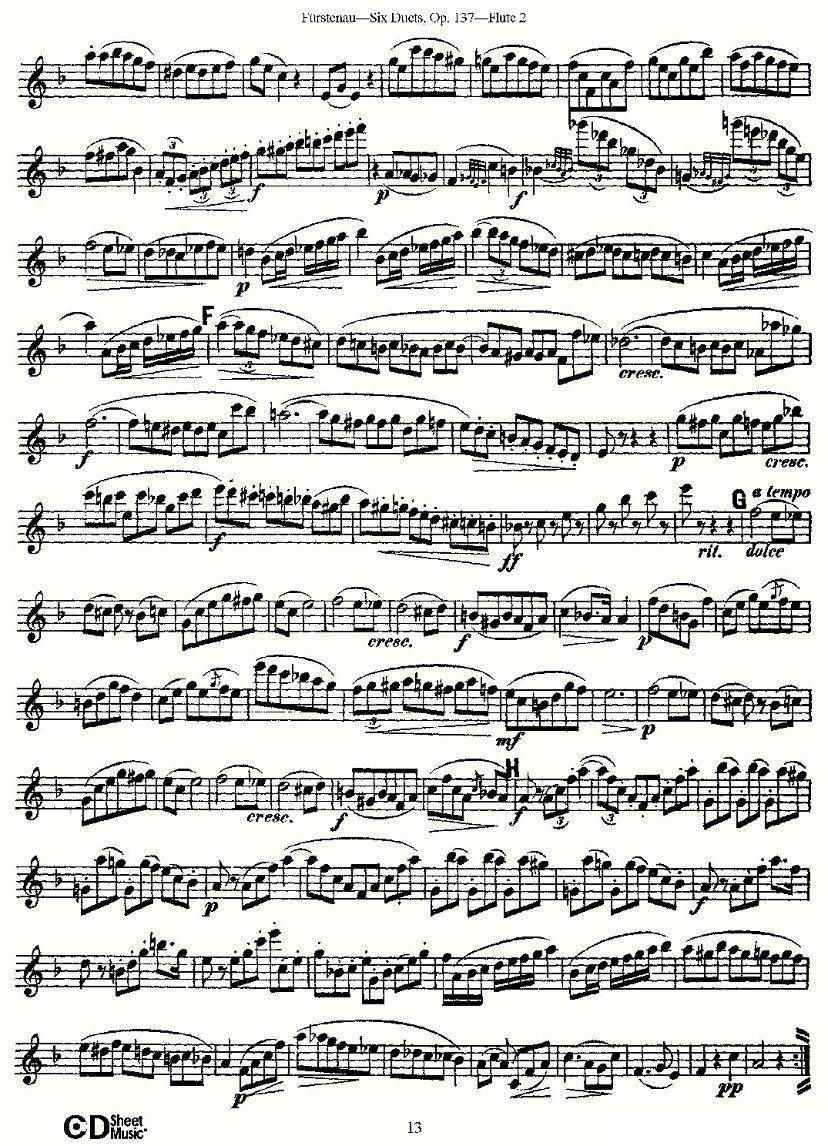 Six Duets, Op.137 之三（二重奏 六首作品 137号）其它曲谱（图11）