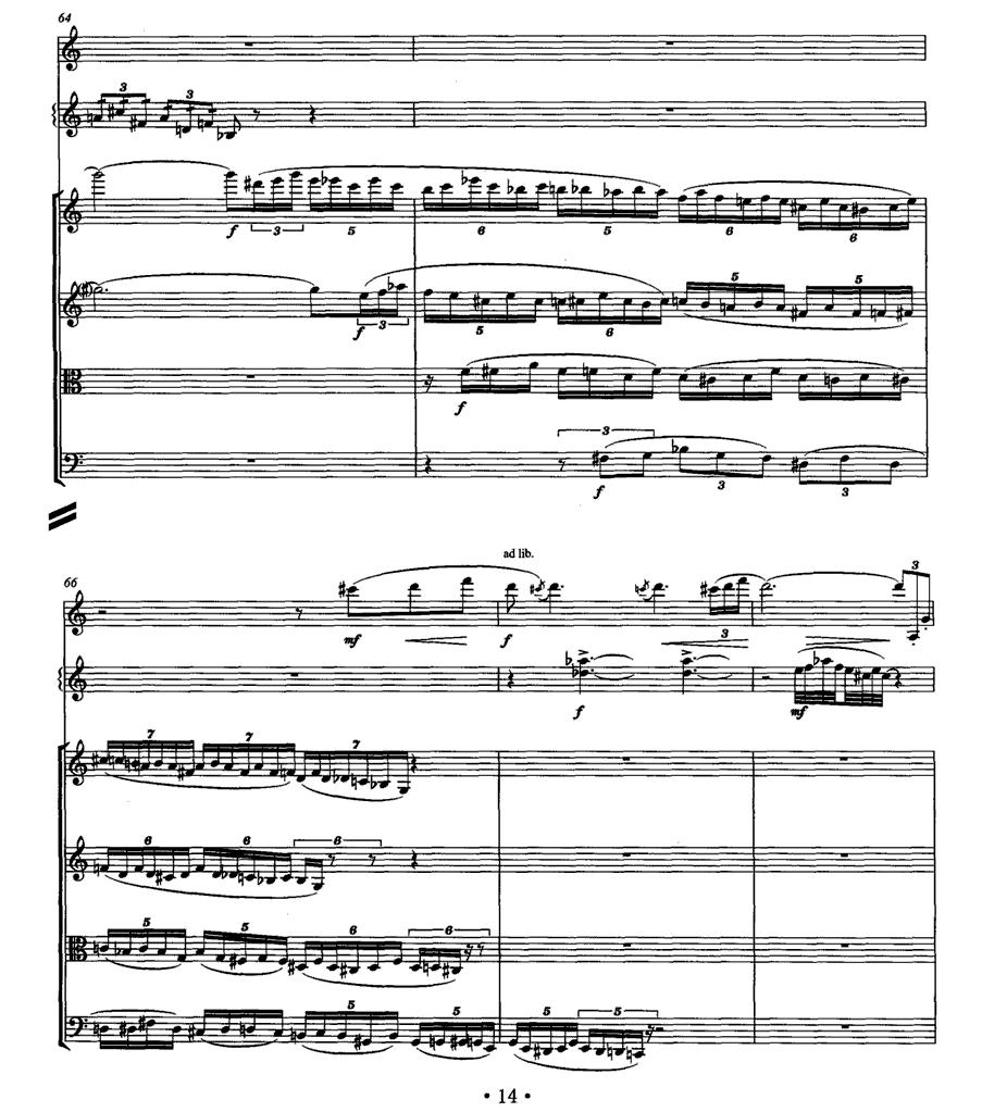 岗拉美朵（单簧管+颤音琴+弦乐四重奏）其它曲谱（图13）