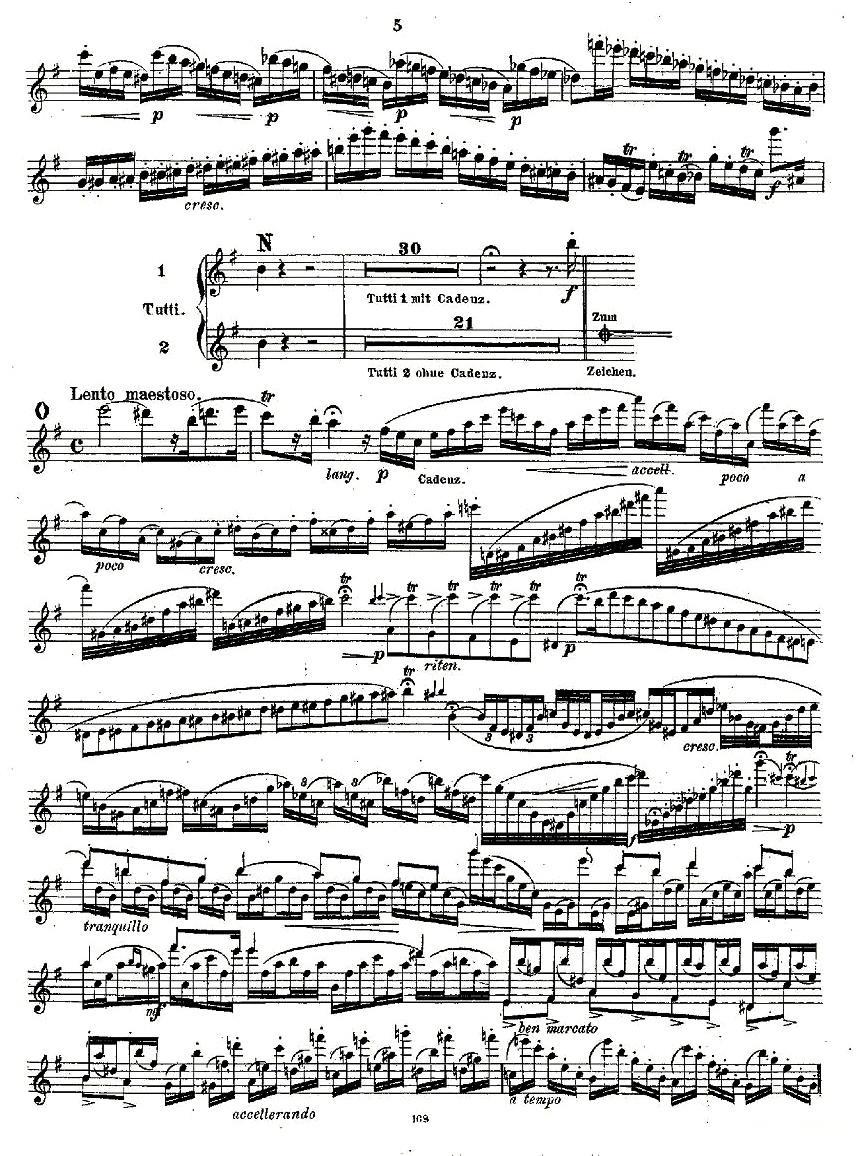 Concertstück . Op. 3. - flute part only其它曲谱（图5）