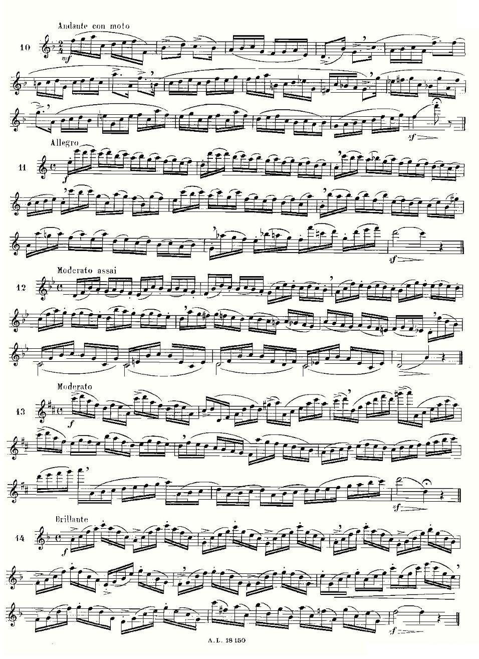 moyse - 100首练习曲之1—14其它曲谱（图3）