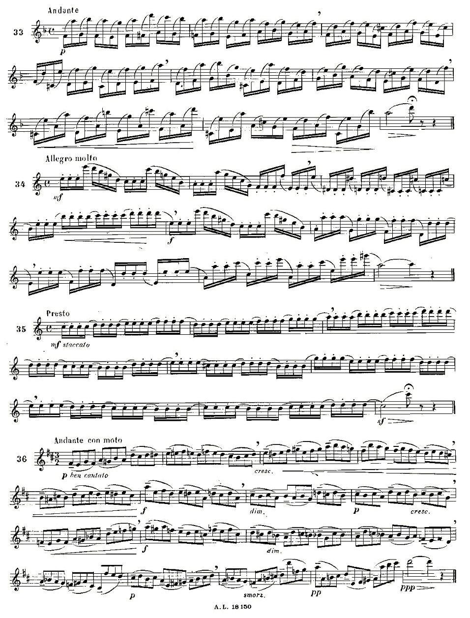 moyse - 100首练习曲之19—40其它曲谱（图2）