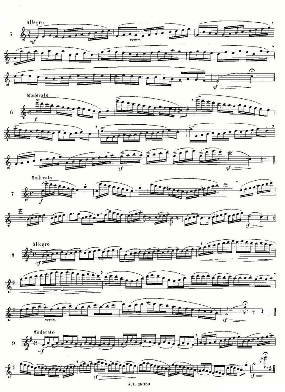 moyse - 100首练习曲之1—14其它曲谱（图2）