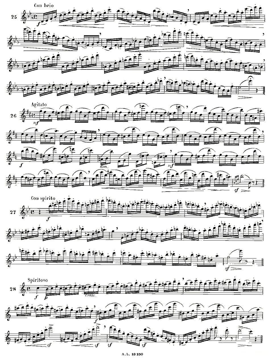 moyse - 100首练习曲之15—28其它曲谱（图3）