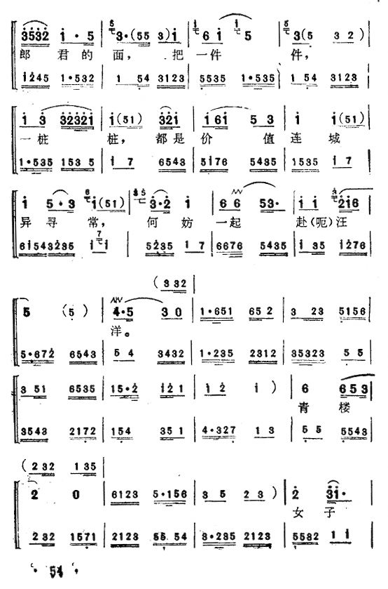 杜十娘（苏州弹词）12其它曲谱（图1）