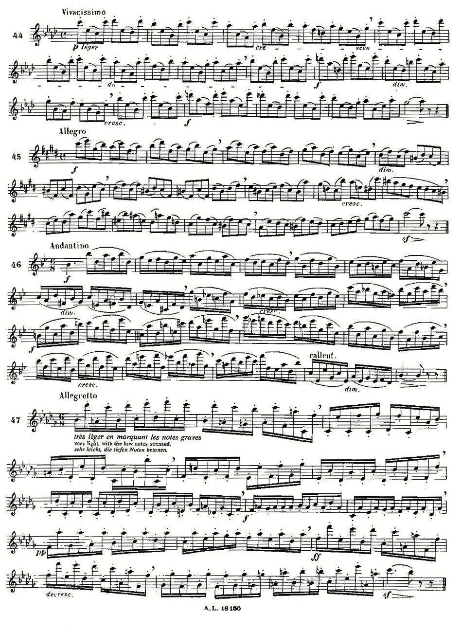 moyse - 100首练习曲之41—49其它曲谱（图2）