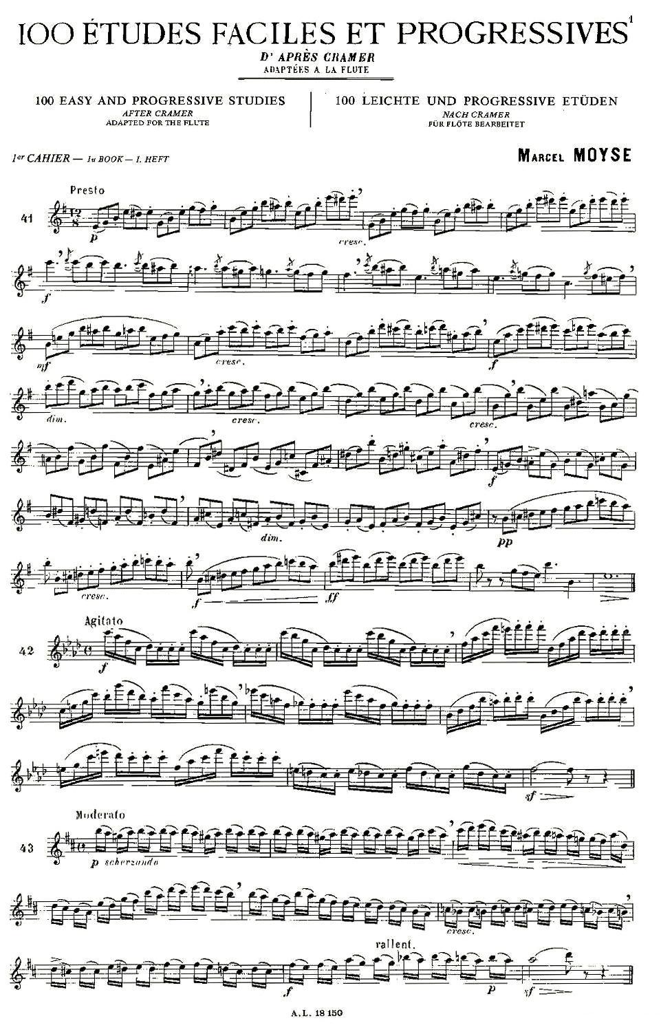 moyse - 100首练习曲之41—49其它曲谱（图1）