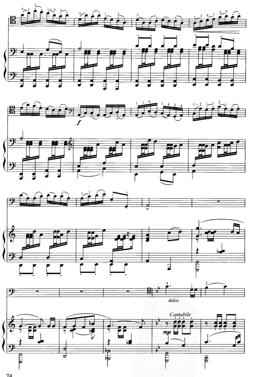 薅秧舞曲(大提琴）3其它曲谱（图1）